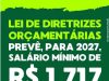Salário mínimo proposto pelo Governo é de R$ 1.717 em 2027