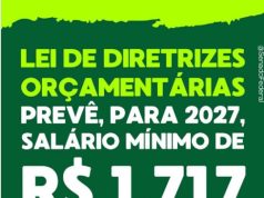 Salário mínimo proposto pelo Governo é de R$ 1.717 em 2027