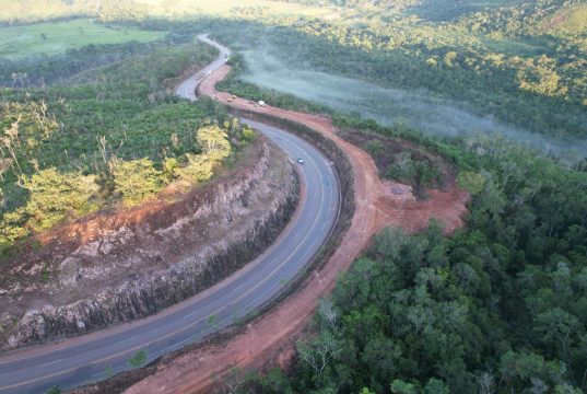 BR-163 terá bloqueio total no Nortão de MT para detonação de rochas nesta quarta-feira(27)