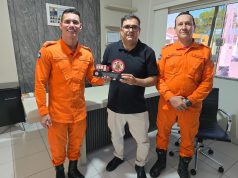 COLIDER: Luciano Milani recebe reconhecimento da Companhia de Bombeiros por apoio à Corrida Homens do Fogo