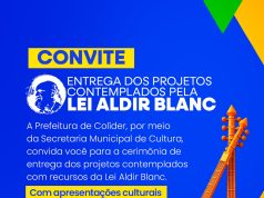 Cultura em destaque: Colíder realiza neste dia 09/06 entrega dos projetos contemplados pela Lei Aldir Blanc
