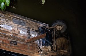 NORTÃO MT: casal morre e criança sobrevive após veículo despencar de ponte e afundar em rio