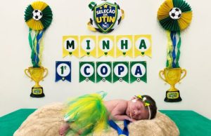 Bebês prematuros internados em UTIs ganham ensaio fotográfico lindo da Copa do Mundo; veja