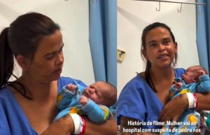Mãe descobre gravidez na hora do parto: achou que era pedra nos rins; vídeo