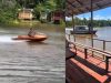 Brasileiro cria jetski de madeira no PA e recebe visita da Marinha, após vídeo viralizar
