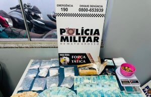 NORTÃO MT: três pessoas presas, droga e dinheiros apreendidos em ação da PM na noite de ontem(09)