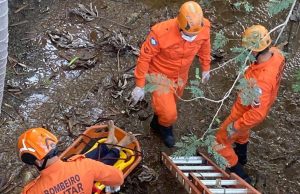 CBM resgata homem após queda de aproximadamente quatro metros de altura