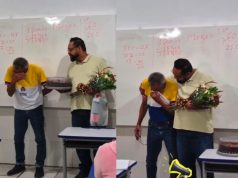 Professor homenageia pai idoso que voltou a estudar na EJA: “ele vendeu tudo pra eu estudar”; vídeo