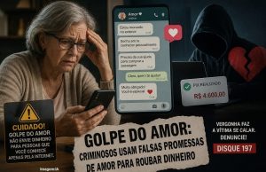 Golpe do amor faz mais uma vítima; criminosos exploram a solidão e a confiança para roubar dinheiro