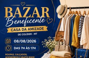 NESTE SÁBADO(08) EM COLIDER! Bazar da Casa da Amizade terá lindas roupas e acessórios com preços à partir de R$ 2,00