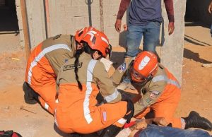 NORTÃO MT: Trabalhador sofre grave queda de altura de sete metros e é encaminhado ao Hospital pelos bombeiros