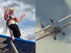Após AVC, idosa de 97 anos dá looping em avião, bate recorde e ajuda hospital que a salvou