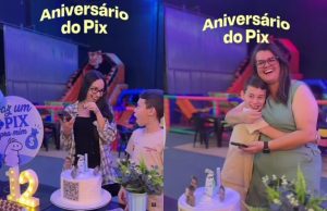 “Faz um Pix pra mim”: conidados embarcam na ideia do garoto aniversariante e ele realiza sonho do computador; vídeo