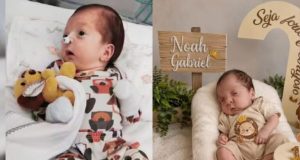 Bebê Noah, dado como morto, deixa a UTI, respira sem aparelhos e já recebe visitas