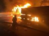 COLIDER: Corpo de Bombeiros controla incêndio em carreta na rodovia MT-320 neste domingo(09)
