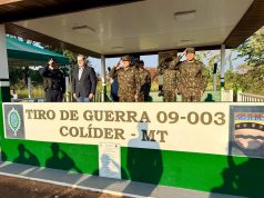 Comandante da 9ª Região Militar inspeciona atividades do Tiro de Guerra de Colíder