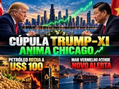 Cúpula Trump–Xi anima Chicago, Petróleo recua a US$ 100 e Mar Vermelho acende novo alerta