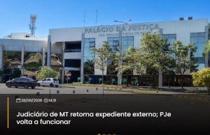 Depois de mais de uma semana de indisponibilidade site do TJMT volta ao ar