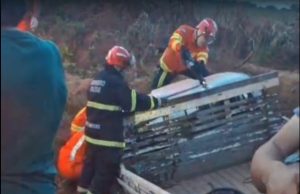 NORTÃO MT: bombeiros retiram com vida homem preso às ferragens de veículo em acidente de transito