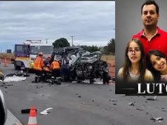 Pai e duas filhas morrem em colisão frontal na BR/163 enquanto viajavam para velório do avô