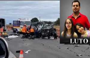 Pai e duas filhas morrem em colisão frontal na BR/163 enquanto viajavam para velório do avô