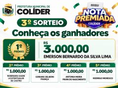 3º SORTEIO NOTA PREMIADA: Prefeitura de Colíder divulga cinco ganhadores