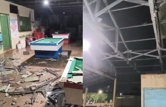 NORTÃO MT: temporal com vendaval e granizo causa destruição em Itaúba na tarde de ontem(01).VÍDEO