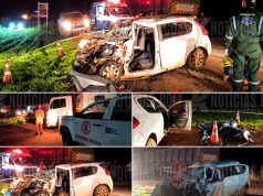 TRAGÉDIA: três pessoas morrem após carro bater na lateral de carreta em rodovia de MT