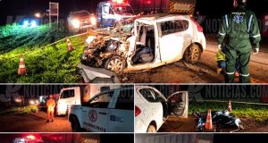 TRAGÉDIA: três pessoas morrem após carro bater na lateral de carreta em rodovia de MT
