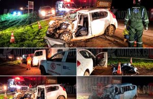 TRAGÉDIA: três pessoas morrem após carro bater na lateral de carreta em rodovia de MT
