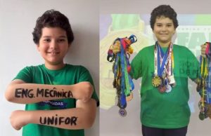 Menino de 10 anos da BA é aprovado em vestibular de engenharia em 3º lugar: superdotado